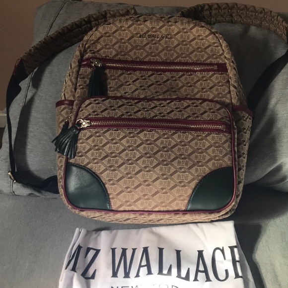 Handbags - MZ Wallace jacquard backpack.
